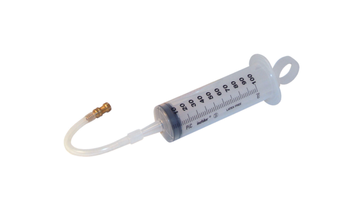 Jeringa 100ml para líquido de sellado