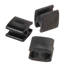 Lot de 25 pinces à câble pour engrenages et freins 4/5 mm - carrées