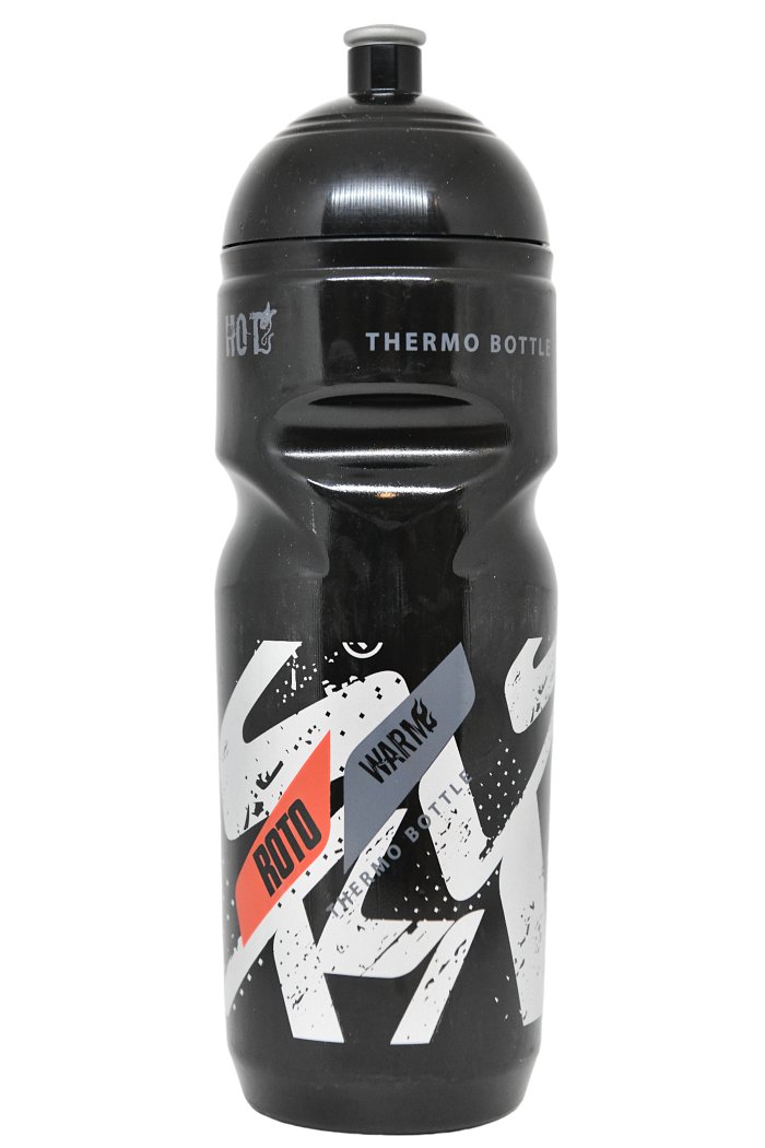Hot &amp; Cold, bouteille d'eau thermale 500 cc. Noir